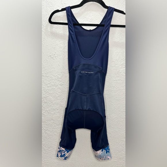 Sweaty Betty Velo Padded Bib Cycling Short Blue size 0 - Picture 2 of 5